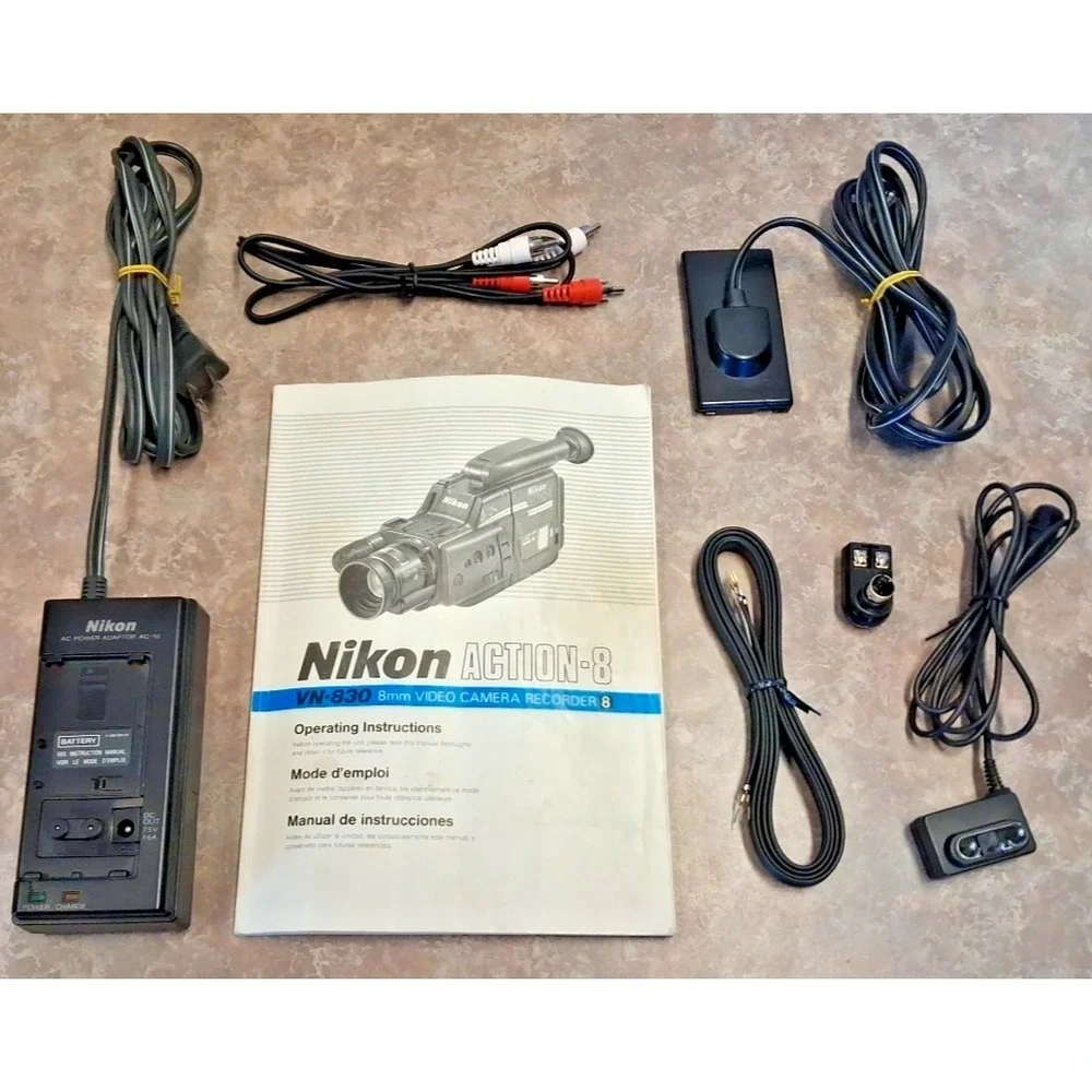 Vintage Nikon ACTION 8 VN-830 8mm Video Camera Recorder